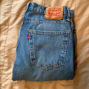 Levi’s 502 Ripped Blue Jeans
